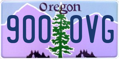 OR license plate 900OVG