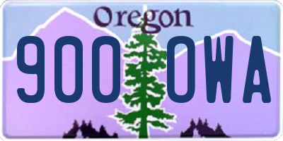 OR license plate 900OWA