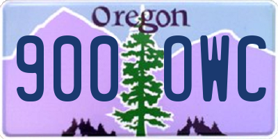 OR license plate 900OWC