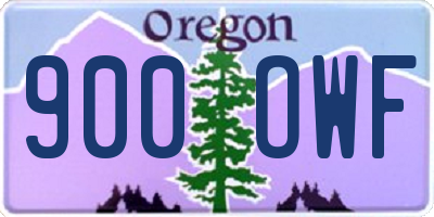 OR license plate 900OWF