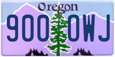 OR license plate 900OWJ