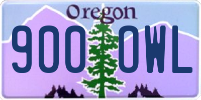 OR license plate 900OWL