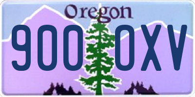 OR license plate 900OXV