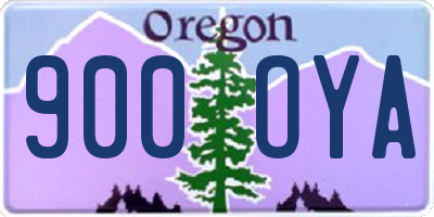 OR license plate 900OYA