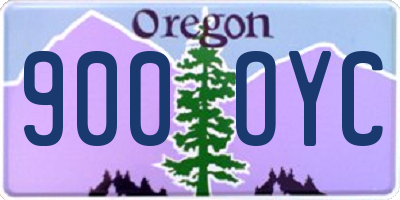 OR license plate 900OYC