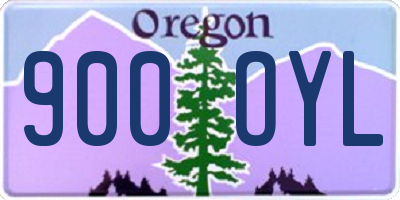 OR license plate 900OYL
