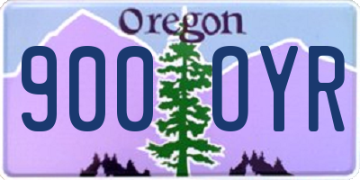 OR license plate 900OYR