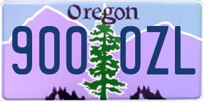 OR license plate 900OZL