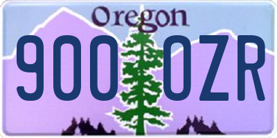 OR license plate 900OZR
