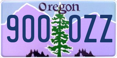 OR license plate 900OZZ