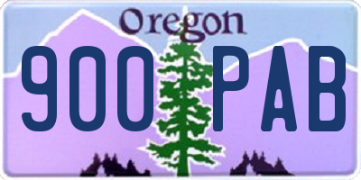 OR license plate 900PAB