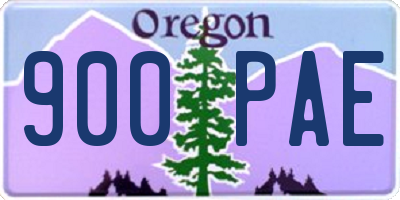 OR license plate 900PAE