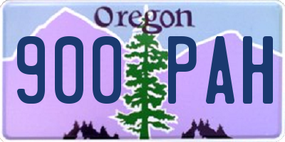 OR license plate 900PAH