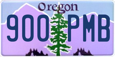 OR license plate 900PMB