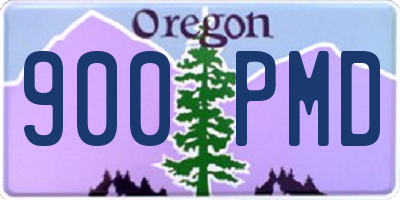 OR license plate 900PMD