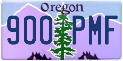 OR license plate 900PMF