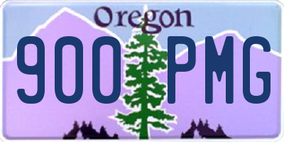 OR license plate 900PMG