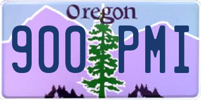 OR license plate 900PMI