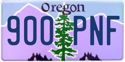 OR license plate 900PNF