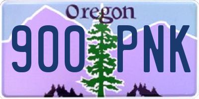 OR license plate 900PNK
