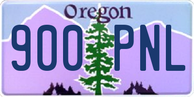 OR license plate 900PNL