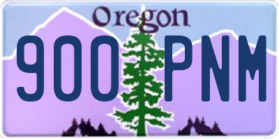 OR license plate 900PNM