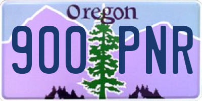 OR license plate 900PNR