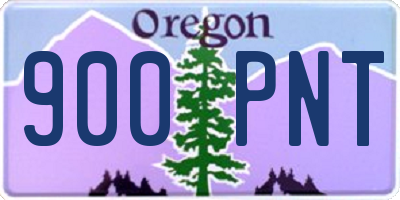 OR license plate 900PNT