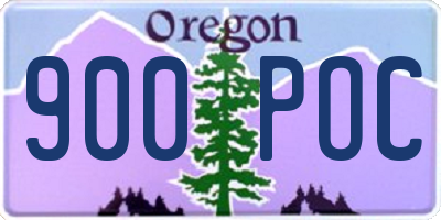 OR license plate 900POC