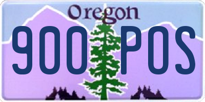 OR license plate 900POS