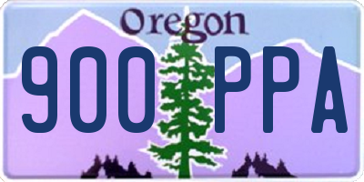 OR license plate 900PPA