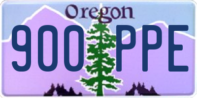 OR license plate 900PPE