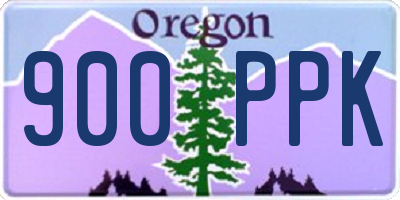 OR license plate 900PPK