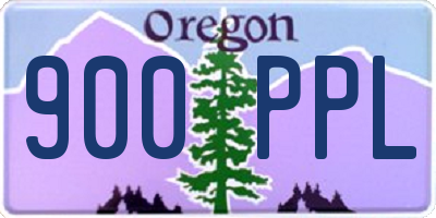 OR license plate 900PPL