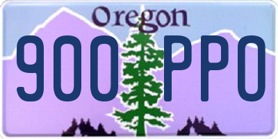 OR license plate 900PPO