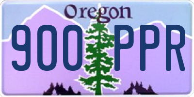 OR license plate 900PPR
