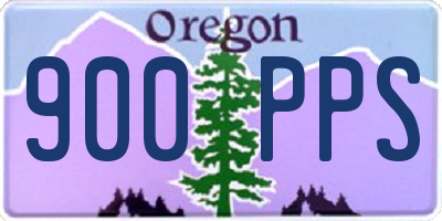 OR license plate 900PPS