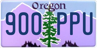 OR license plate 900PPU