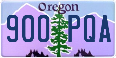 OR license plate 900PQA