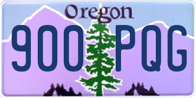 OR license plate 900PQG