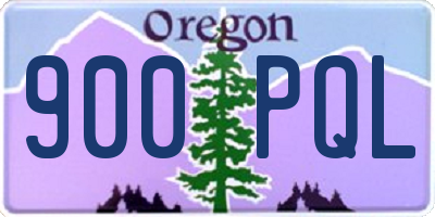 OR license plate 900PQL