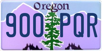 OR license plate 900PQR