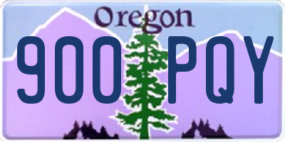 OR license plate 900PQY