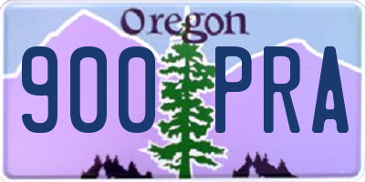 OR license plate 900PRA