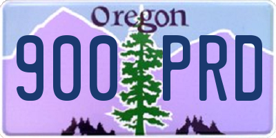 OR license plate 900PRD