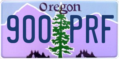 OR license plate 900PRF
