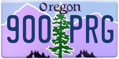 OR license plate 900PRG