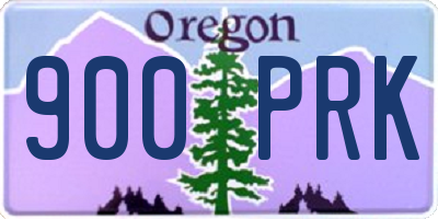 OR license plate 900PRK