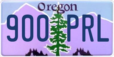 OR license plate 900PRL