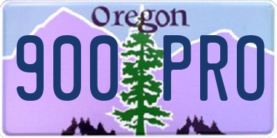 OR license plate 900PRO